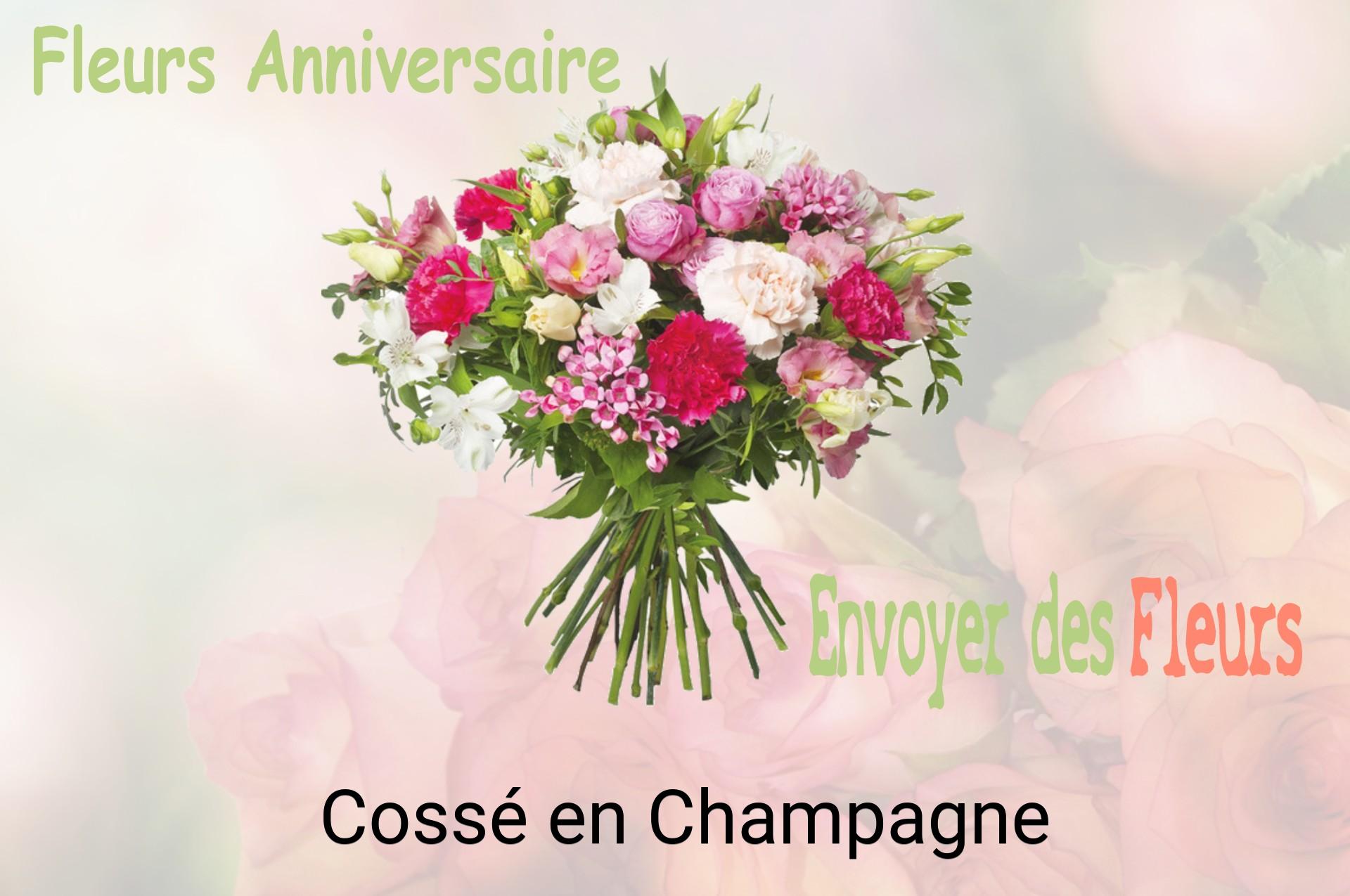 Bouquet de fleurs d’anniversaire livré à Cossé-en-Champagne