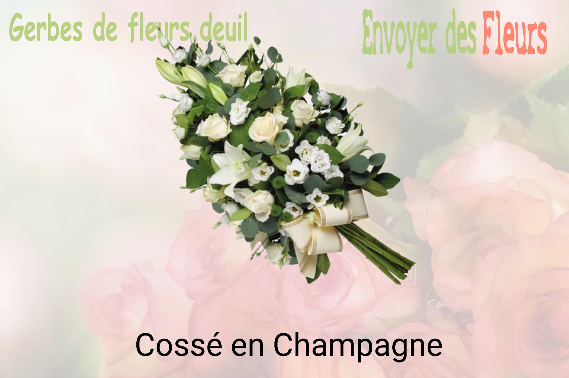 Gerbe de fleurs de deuil livrée à Cossé-en-Champagne